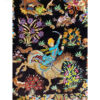 Hand-Knotted Persian Pictorial Rug from Qom Depicting Hunting Ground