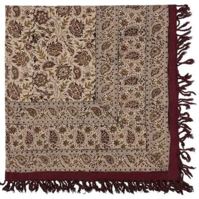 Persian Tablecloth: Isfahan’s Traditional Kalamkari Block Print Atrian
