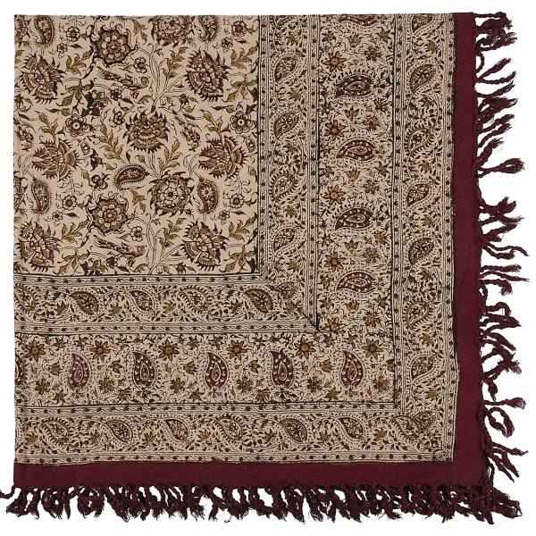 Persian Tablecloth: Isfahan's Traditional Kalamkari Block Print Atrian
