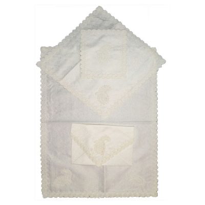 Persian Termeh Prayer Mat Luxury Islamic Sajada White