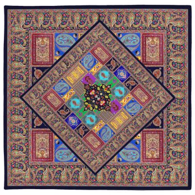 Travel Prayer Mat for Muslim Pocket Sized & Portable Paisley Pattern