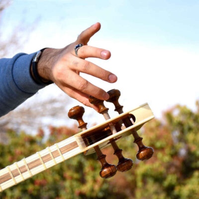 Persian Tar String Instrument – Handcrafted by Iran-Saz, Model 1 Stamp