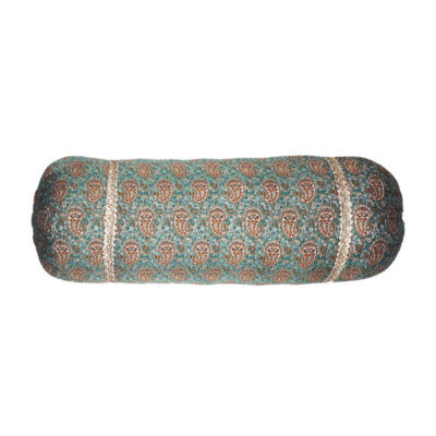 Traditional Persian Cylindrical Bolster Pillow with Elegant Termeh Fabric (2x)