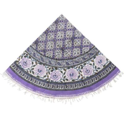 Persian Tablecloth: Isfahan’s Traditional Kalamkari Block Print Blue