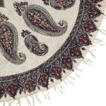 Persian Tablecloth: Isfahan's Traditional Kalamkari Block Print Boteh Jegheh