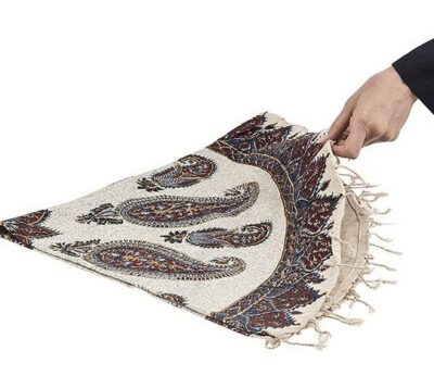 Persian Tablecloth: Isfahan’s Traditional Kalamkari Block Print Boteh Jegheh