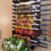 Vertical Gas Burner Grill for Kebabs with 10-Skewer Stand
