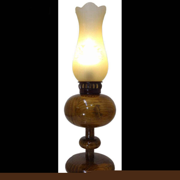 Persian Wooden Table Lamp Model Raika