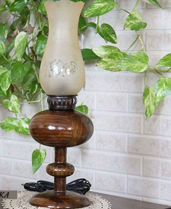 Persian Wooden Table Lamp Model Raika