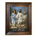 Hand-Knotted Persian Pictorial Rug from Tabriz Depicting Cyrus & Mandana