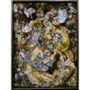 Hand-Knotted Persian Wall Hanging Rug from Tabriz Depicting Miniature