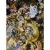 Hand-Knotted Persian Wall Hanging Rug from Tabriz Depicting Miniature