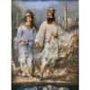 Hand-Knotted Persian Pictorial Rug from Tabriz Depicting Cyrus & Mandana