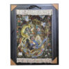 Hand-Knotted Persian Wall Hanging Rug from Tabriz Depicting Nature Miniature