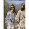 Hand-Knotted Persian Pictorial Rug from Tabriz Depicting Cyrus & Mandana