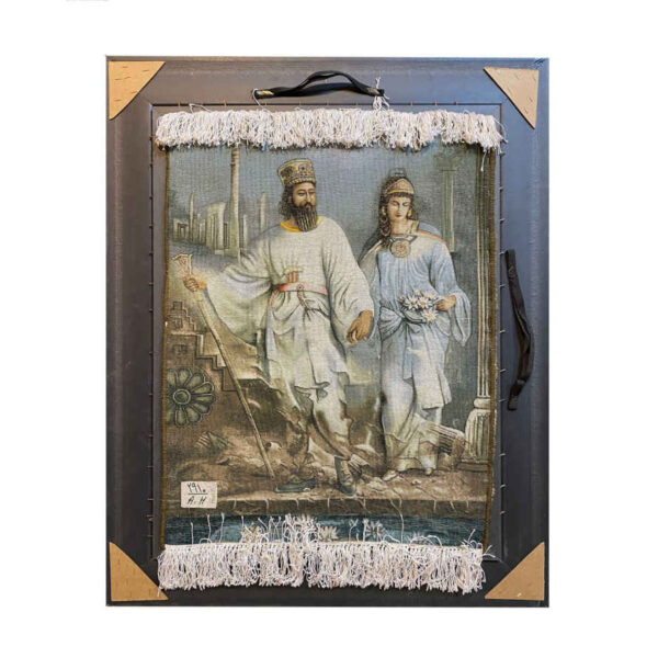 Handmade Tableau Rug - Cyrus and Mandana