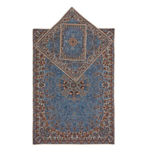 Sajadeh: Janamaz Muslim Prayer Mat Termeh - Blue