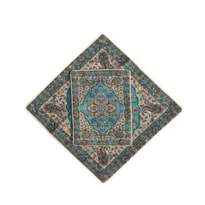 Persian Termeh Prayer Mat Luxury Islamic Sajada Blue