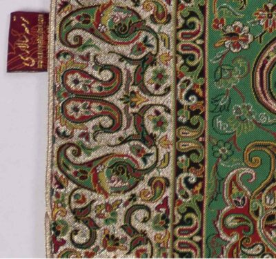 Persian Termeh Prayer Mat Luxury Islamic Sajada Green Paisley