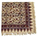 Persian Tablecloth: Isfahan's Traditional Kalamkari Block Print Autumn