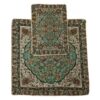 Travel Prayer Mat for Muslim Pocket Sized & Portable Green Paisley