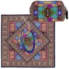 Travel Prayer Mat for Muslim Pocket Sized & Portable Paisley Pattern