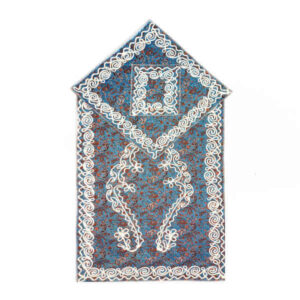 Sajadeh: Islamic Muslim Prayer Mat Blue Termeh