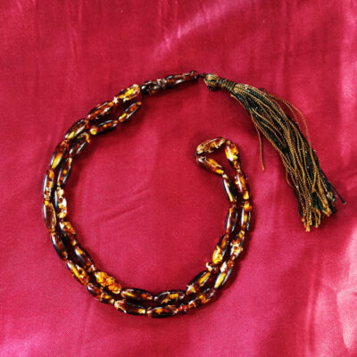 Islamic Amber Celine Rosary Crafted with 33 Prayer Beads Tasbih