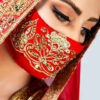 Handcrafted Fashion Embroidered Face Mask for Women - Model Abtin