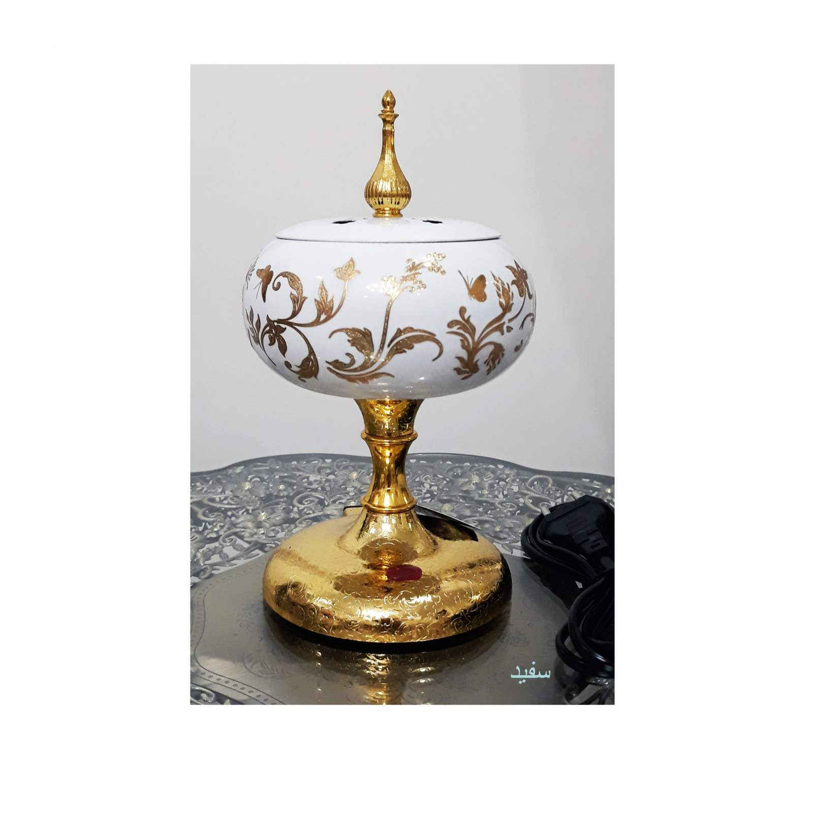 Electric Bakhoor and Esfand Burner – Golden