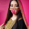 Handcrafted Fashion Embroidered Face Mask for Women - Model Negin