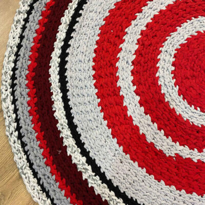 Handwoven Boho Macrame Floor Rug – Teriko Pattern