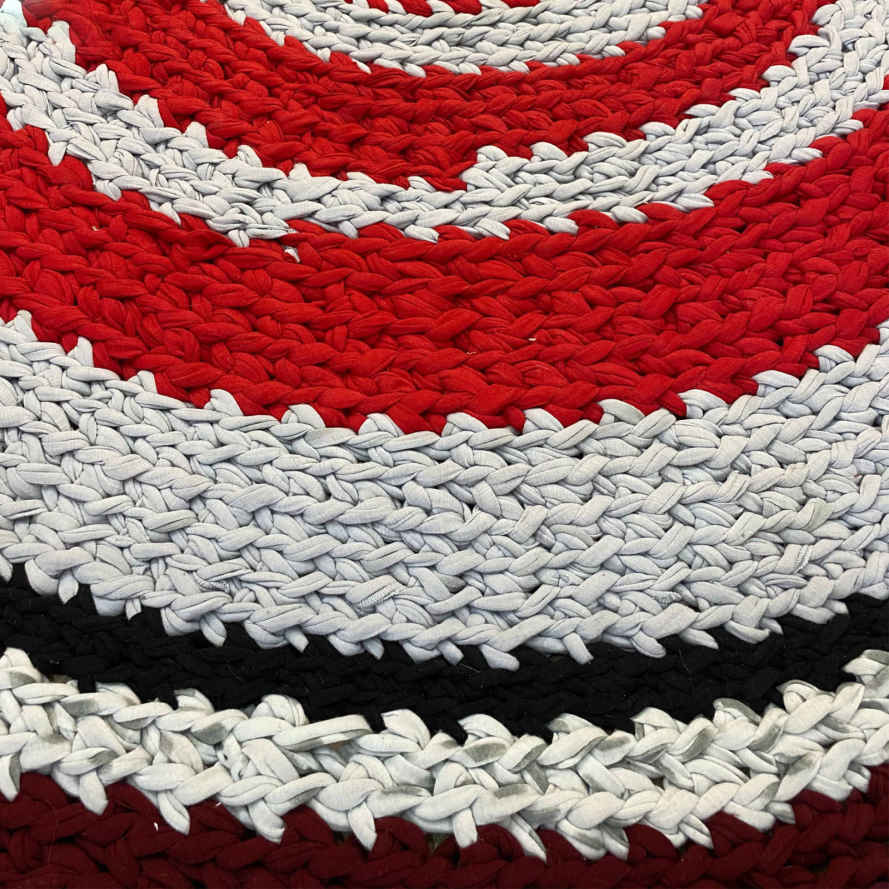 Macrame HandKnit Round Rug Model Teriko ShopiPersia