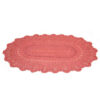 Handwoven Boho Macrame Floor Rug – Oval Shape