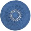 Handwoven Boho Macrame Floor Rug – Blue Sun Design