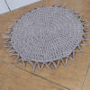 Handwoven Boho Macrame Floor Rug – Round Shape