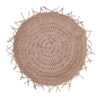 Handwoven Boho Macrame Floor Rug – Round Shape