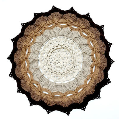 Handwoven Boho Macrame Floor Rug – Arkano Pattern