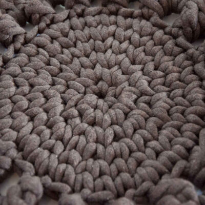 Handwoven Boho Macrame Floor Rug – Sun Design