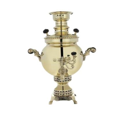 Persian Brass Samovar Decorative Coal Tea Maker 4-Liter