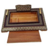 Handcrafted Persian Wooden Pen Holder for Desk - Elegance Khatamkari Art