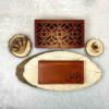 Persian Leather Long Wallet with Eshgh Design