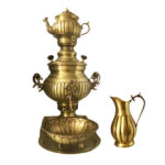 Persian Brass Samovar Decorative Coal Tea Maker 3.5-Liter