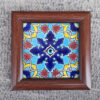 Decorative Persian Framed Ceramic Tile - Cheshm Zakhm
