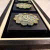 Framed Islamic Calligraphy Marquetry Wood Inlay Art Allah, Muhammad & Ali