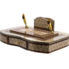 Handcrafted Persian Wooden Pen Holder for Desk - Elegance Khatamkari Art, Rasta