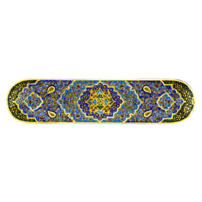 Wooden Pencil Box Handcrafted with Persian Khatamkari Art Dina