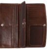 Persian Leather Long Wallet with Hakhamanesh Design