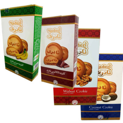 Naderi Koloocheh Persian Stamped Cookies – Mixed Flavors, Pack of 26