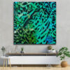 Persian Wooden Poster Print - Turquoise Wall Art